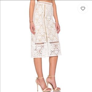 Bailey 44 White Lace Pencil Skirt Size XS